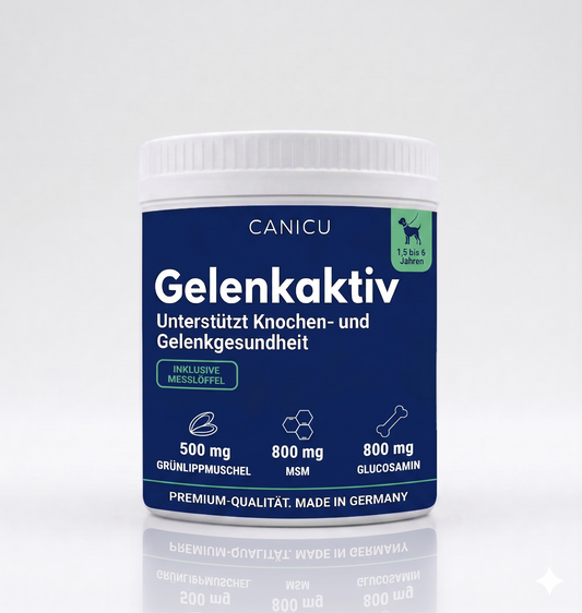 Gelenkaktiv – Präzise Unterstützung für gesunde Knochen & Gelenke bei Junghunden (18 Monate – 6 Jahre)
