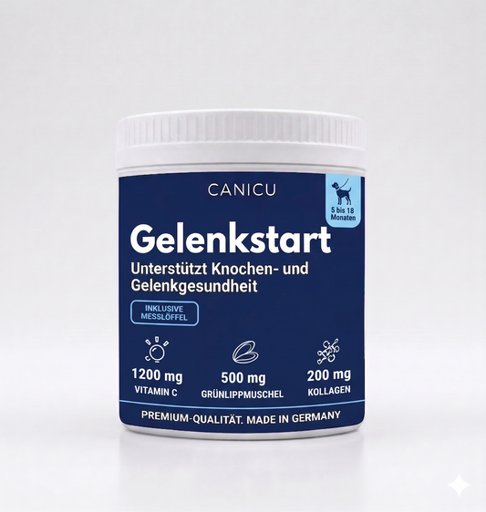 Gelenkstart – Unterstützung für Knochen- und Gelenkgesundheit bei Junghunden (5–18 Monate)