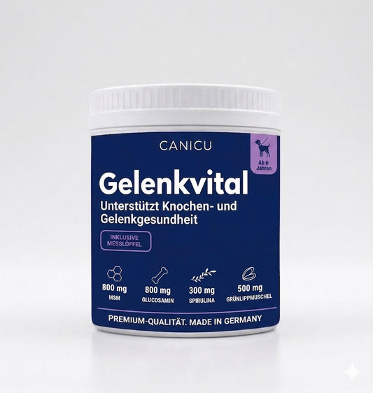 Gelenkvital – präzise Knochen- und Gelenkunterstüzung für Seniorhunde ab 6 Jahre